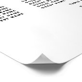 Tafelbruiloft Zitplaatsen 12 Traditioneel Tattoo A Poster (Hoek)