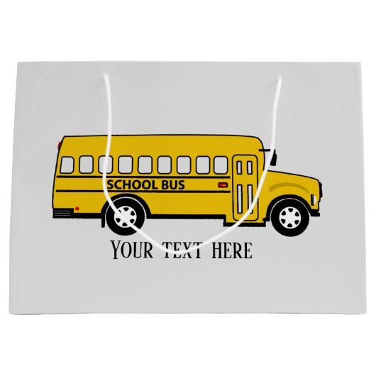 Tafelbuschauffeurs voegen tekst toe Groot cadeau Groot Cadeauzakje (Voorkant)