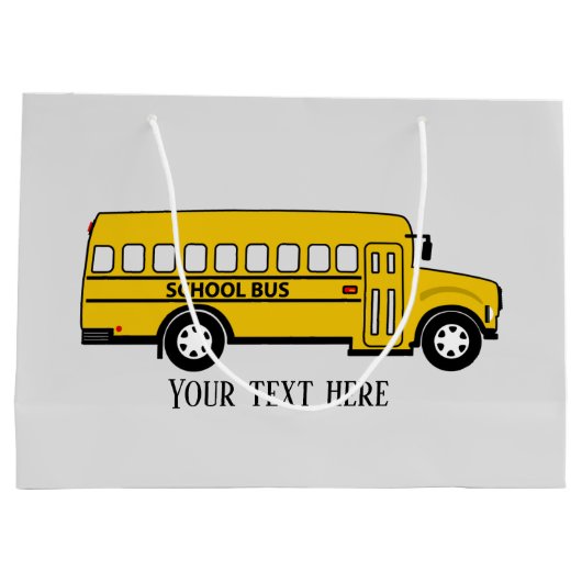 Tafelbuschauffeurs voegen tekst toe Groot cadeau Groot Cadeauzakje (Achterkant)