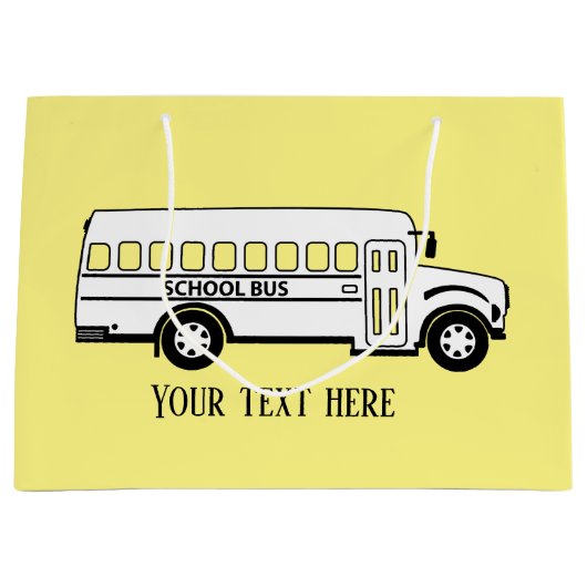 Tafelbuschauffeurs voegen tekst toe  groot cadeauzakje (Voorkant)