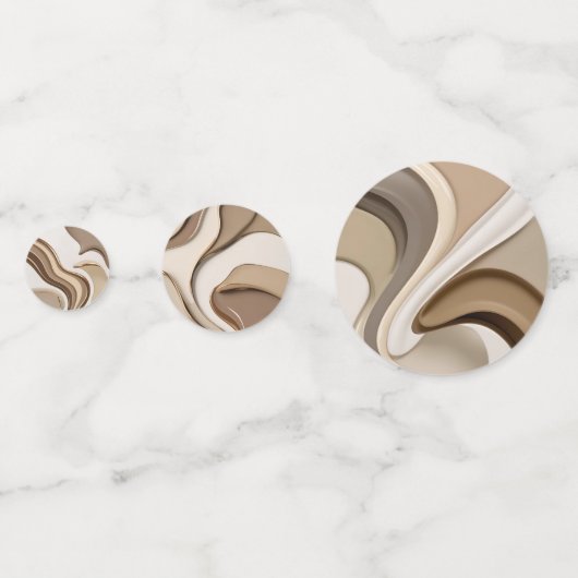 Tafelconfetti in stijlvolle abstracte afbeelding confetti (Achterkanten)