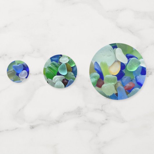 Tafelconfetti in zeeglasstint confetti (Achterkanten)