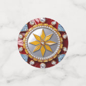 Tafelconfetti met Colombiaanse kleuren Confetti (Kleine voorkant)