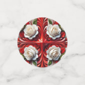 Tafelconfetti met Engelse Rozen Design Confetti (Kleine voorkant)