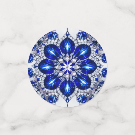 Tafelconfetti met Finse kleuren Confetti (Kleine voorkant)