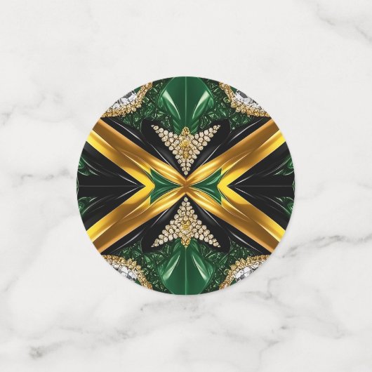 Tafelconfetti met Jamaicaanse kleuren Confetti (Kleine voorkant)