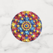 Tafelconfetti met Roemeense kleuren Confetti (Kleine voorkant)