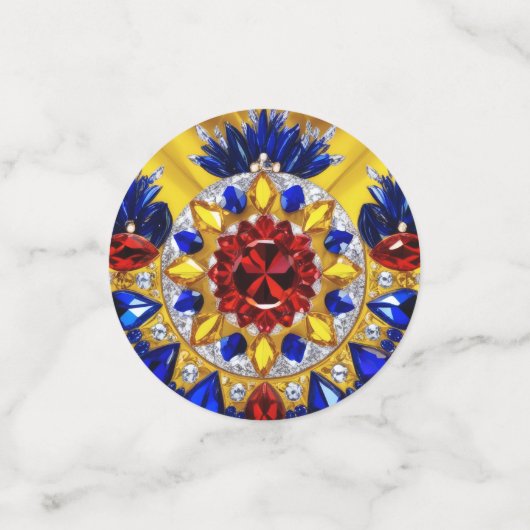 Tafelconfetti met Roemeense kleuren Confetti (Kleine voorkant)