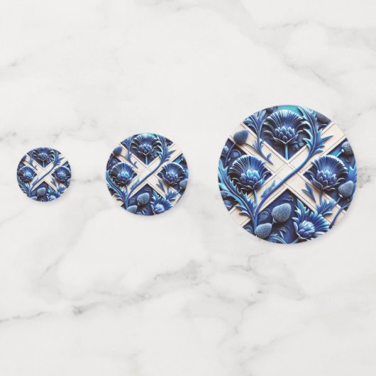 Tafelconfetti met Scottish Thistles Design Confetti (Voorkanten)