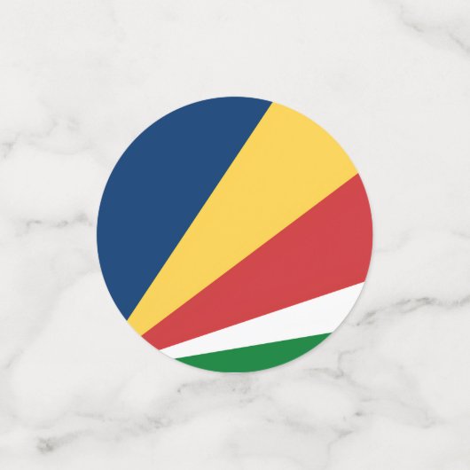 Tafelconfetti met Seychellen Kleuren Confetti (Kleine voorkant)