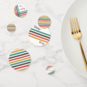 Tafelconfetti met vintage strepen confetti (Groep)