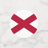 Tafelconfetti met vlag van Alabama, Verenigde Stat Confetti (Kleine voorkant)