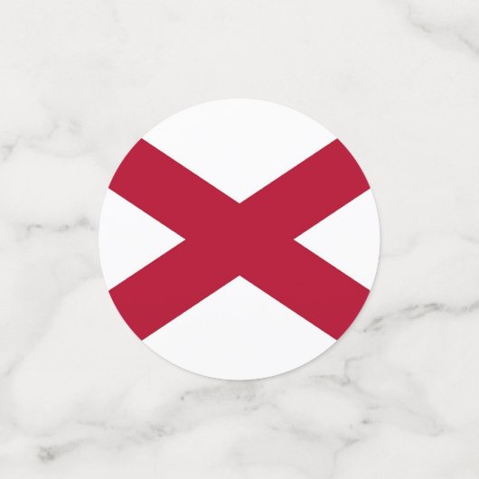 Tafelconfetti met vlag van Alabama, Verenigde Stat Confetti (Kleine voorkant)