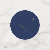 Tafelconfetti met vlag van Alaska, Verenigde State Confetti (Kleine voorkant)