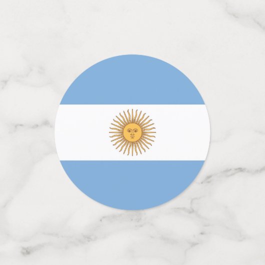 Tafelconfetti met vlag van Argentinië Confetti (Kleine voorkant)