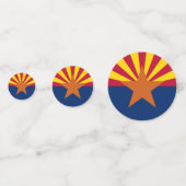 Tafelconfetti met vlag van Arizona, Verenigde Stat Confetti (Voorkanten)