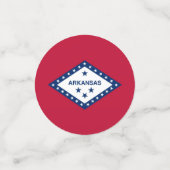 Tafelconfetti met vlag van Arkansas, USA Confetti (Kleine voorkant)
