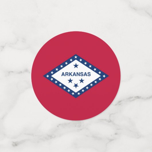 Tafelconfetti met vlag van Arkansas, USA Confetti (Kleine voorkant)