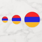 Tafelconfetti met vlag van Armenië Confetti (Achterkanten)