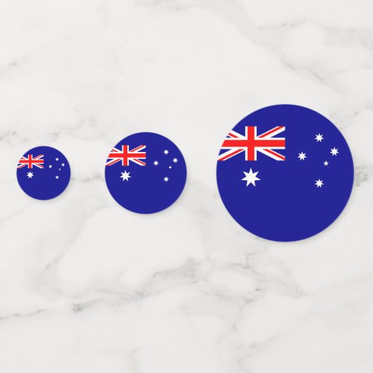 Tafelconfetti met vlag van Australië Confetti (Achterkanten)