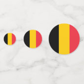 Tafelconfetti met vlag van België Confetti (Voorkanten)