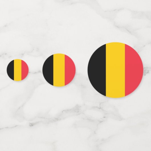 Tafelconfetti met vlag van België Confetti (Achterkanten)