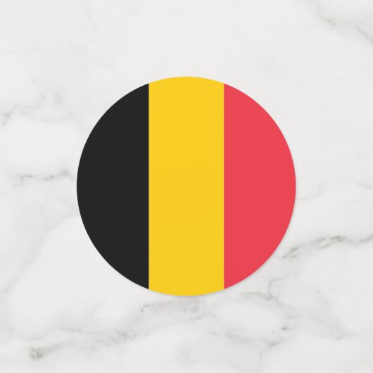 Tafelconfetti met vlag van België Confetti (Kleine voorkant)
