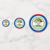 Tafelconfetti met vlag van Belize Confetti (Achterkanten)