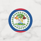 Tafelconfetti met vlag van Belize Confetti (Kleine voorkant)