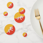 Tafelconfetti met vlag van Bhutan Confetti (Groep)