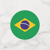 Tafelconfetti met vlag van Brazilië Confetti (Kleine voorkant)