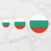 Tafelconfetti met vlag van Bulgarije Confetti (Achterkanten)