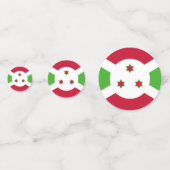 Tafelconfetti met vlag van Burundi Confetti (Voorkanten)