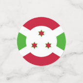 Tafelconfetti met vlag van Burundi Confetti (Kleine voorkant)