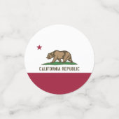 Tafelconfetti met vlag van Californië, VS Confetti (Kleine voorkant)