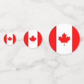 Tafelconfetti met vlag van Canada Confetti (Achterkanten)