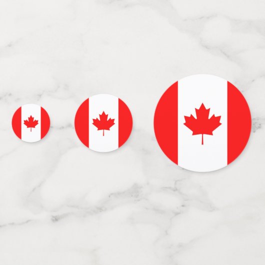 Tafelconfetti met vlag van Canada Confetti (Achterkanten)