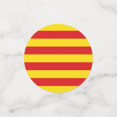 Tafelconfetti met vlag van Catalonië Confetti (Kleine voorkant)