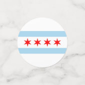 Tafelconfetti met vlag van Chicago, Illinois, Vere Confetti (Kleine voorkant)