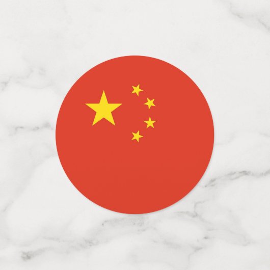 Tafelconfetti met vlag van China Confetti (Kleine voorkant)