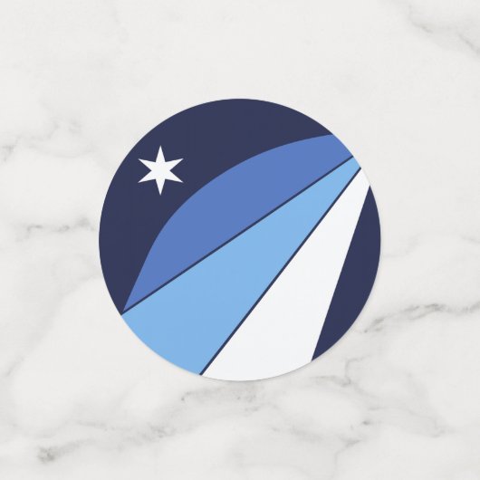 Tafelconfetti met vlag van Columbia, SC Confetti (Kleine voorkant)