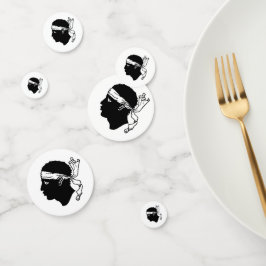 Tafelconfetti met vlag van Corsica Confetti