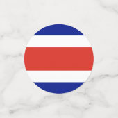 Tafelconfetti met vlag van Costa Rica Confetti (Kleine voorkant)
