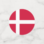 Tafelconfetti met vlag van Denemarken Confetti (Kleine voorkant)