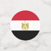 Tafelconfetti met vlag van Egypte Confetti (Kleine voorkant)
