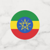 Tafelconfetti met vlag van Ethiopië Confetti (Kleine voorkant)