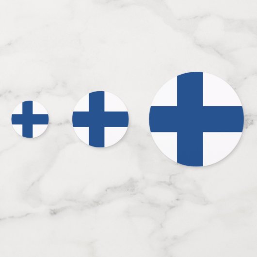 Tafelconfetti met vlag van Finland Confetti (Achterkanten)