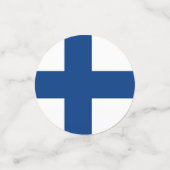 Tafelconfetti met vlag van Finland Confetti (Kleine voorkant)