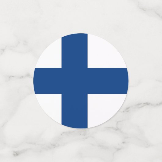 Tafelconfetti met vlag van Finland Confetti (Kleine voorkant)