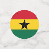 Tafelconfetti met vlag van Ghana Confetti (Kleine voorkant)